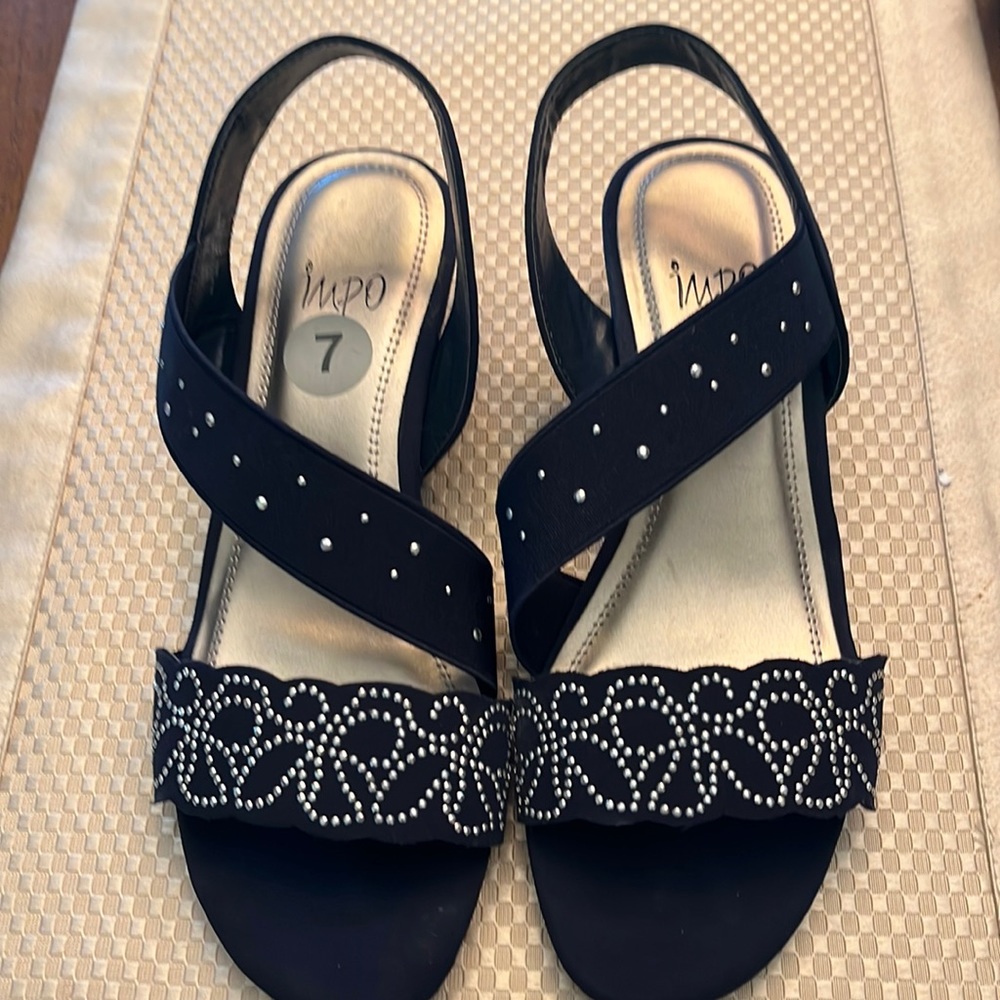 Sandals Navy Suade new